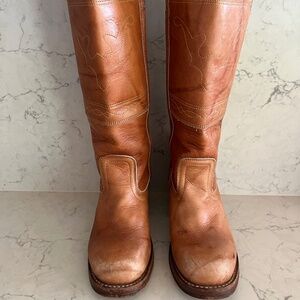 Vintage Frye Campus Western Stitched boot